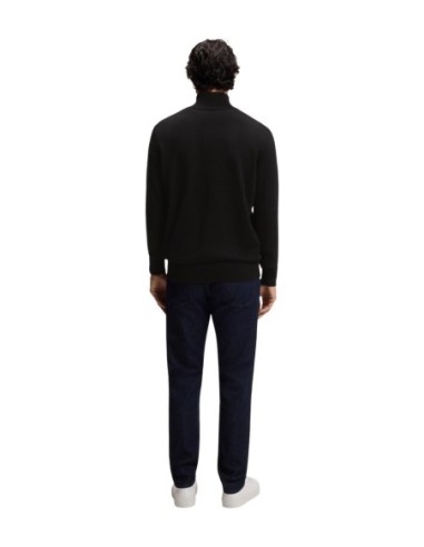 Pull zip Boss noir homme – Style structuré