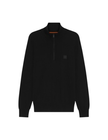 Pull zip Boss noir homme – Style structuré