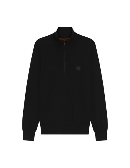Pull zip Boss noir homme – Style structuré
