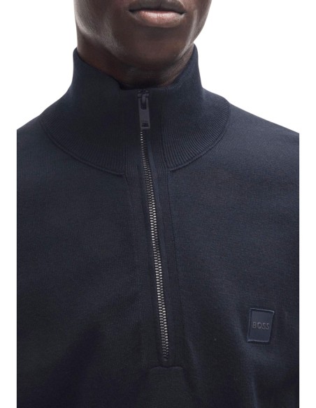 Pull Boss bleu homme – Style essentiel