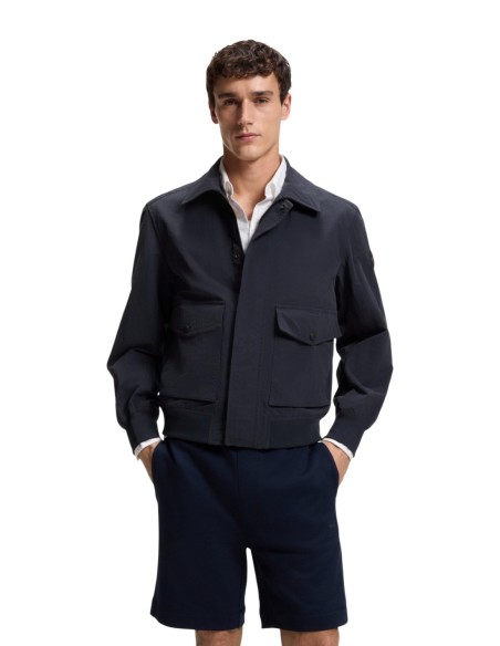 Veste Boss bleu homme – Style structuré