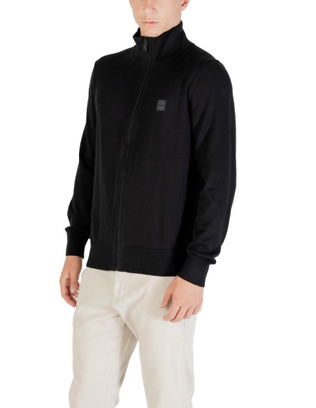 Pull zip Boss noir homme – Style dynamique