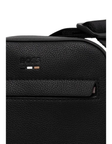 Sac bandoulière noir homme Boss compact