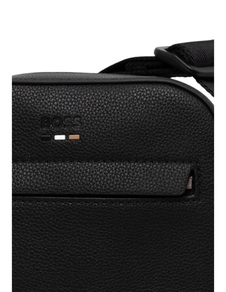 Sac bandoulière noir homme Boss compact