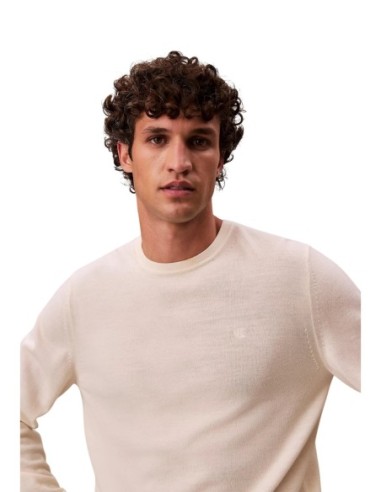Pull laine Calvin Klein blanc homme – Confort naturel
