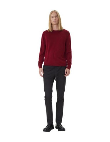 Pull laine Calvin Klein bordeaux homme – Style raffiné