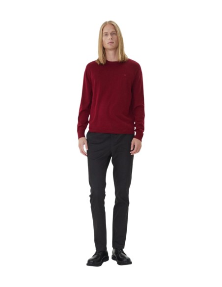 Pull laine Calvin Klein bordeaux homme – Style raffiné