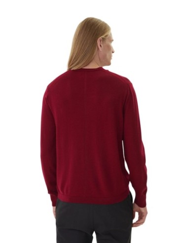 Pull laine Calvin Klein bordeaux homme – Style raffiné