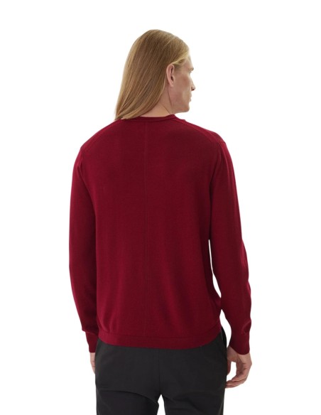 Pull laine Calvin Klein bordeaux homme – Style raffiné