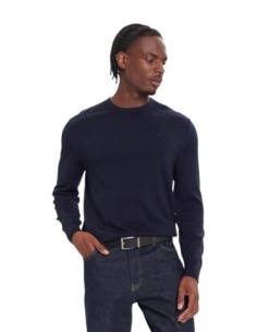 Pull laine Calvin Klein bleu homme – Style épuré