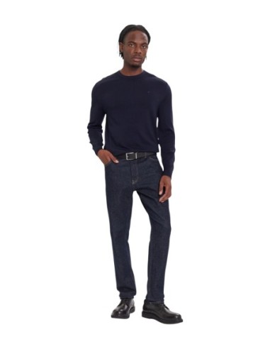 Pull laine Calvin Klein bleu homme – Style épuré