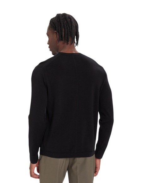 Pull laine Calvin Klein noir homme – Coupe ajustée