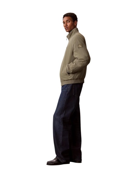 Veste nylon Calvin Klein Jeans vert homme – Coupe technique zippée