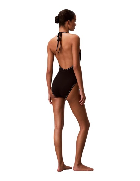 Maillot de bain noir plongeant femme Calvin Klein Jeans