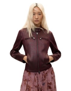 Veste polyester Desigual bordeaux femme – Style original