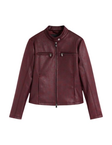 Veste polyester Desigual bordeaux femme – Style original