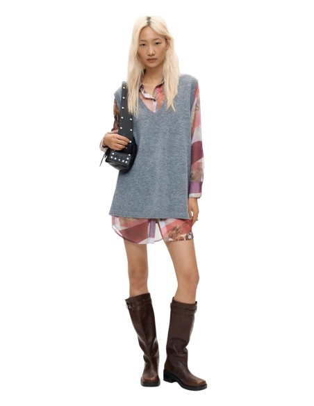 Robe Desigual gris femme – Style audacieux
