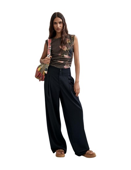 Pantalon Desigual noir femme – Style structuré