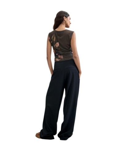 Pantalon Desigual noir femme – Style structuré