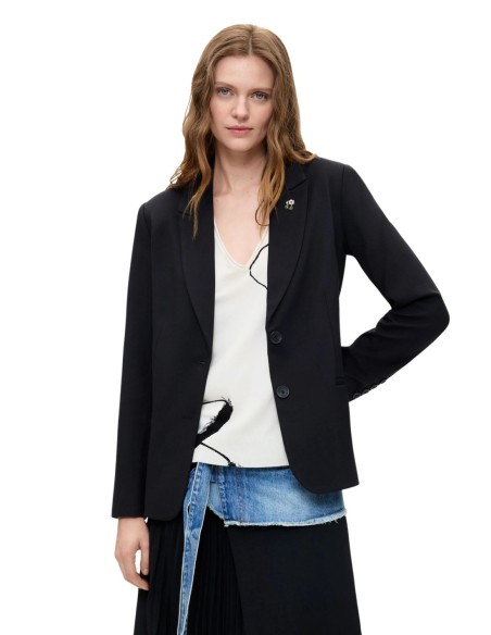 Veste viscose Desigual noir femme – Style original