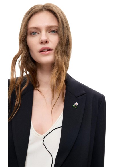 Veste viscose Desigual noir femme – Style original