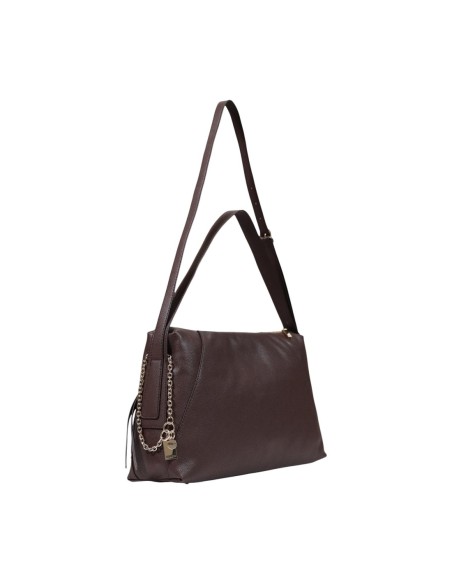 Sac bandoulière Guess marron femme grand format avec poches intérieures