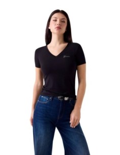 T-shirt modal Guess noir femme – Sobriété chic