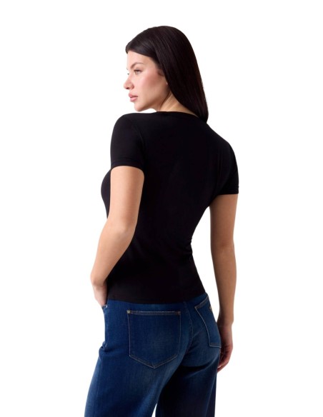 T-shirt modal Guess noir femme – Sobriété chic