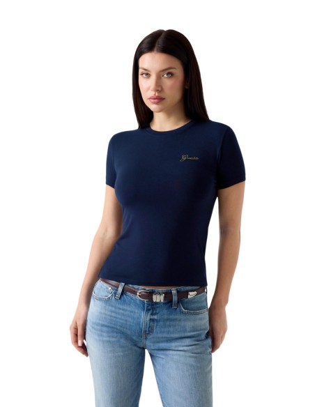 T-shirt modal Guess bleu femme – Confort & style