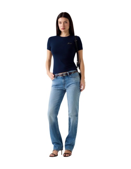 T-shirt modal Guess bleu femme – Confort & style