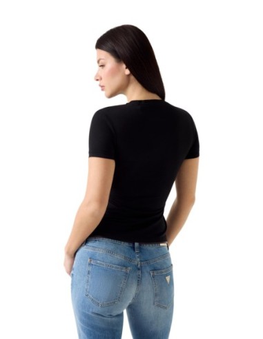 T-shirt modal Guess noir femme – Élégance minimaliste