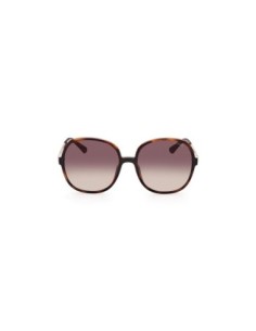 Lunettes de soleil marron femme Guess rondes