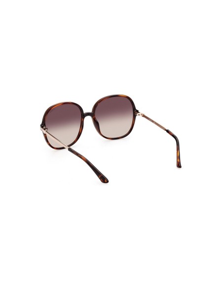 Lunettes de soleil marron femme Guess rondes