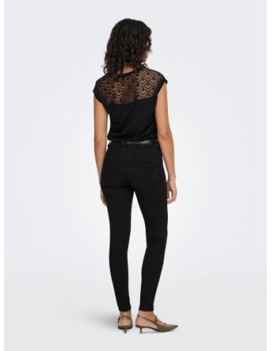 Jeans slim Only noir femme – Confort stretch