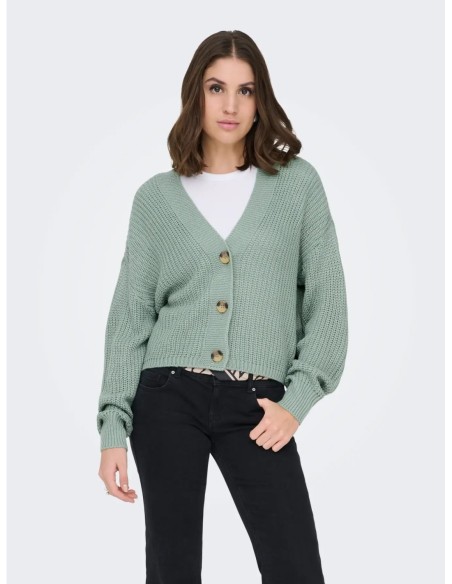 Cardigan Only vert femme – Style cosy