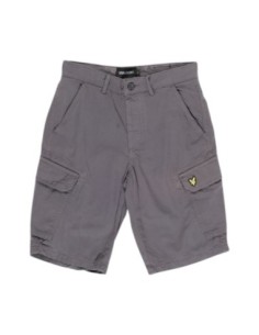 Bermuda gris homme Lyle & Scott coton