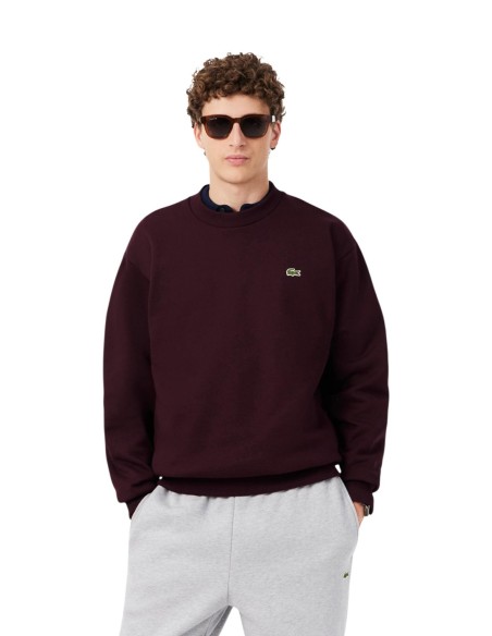 Sweat Lacoste bordeaux homme – Style intemporel