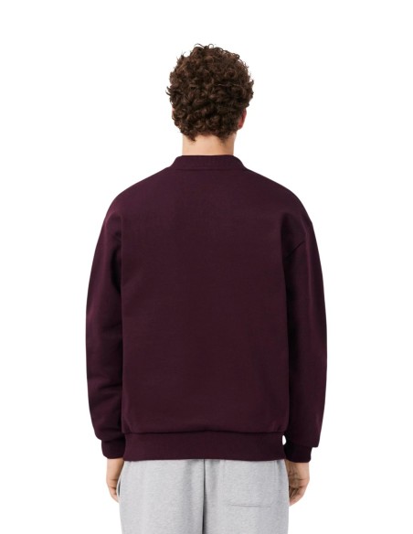 Sweat Lacoste bordeaux homme – Style intemporel