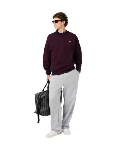 Sweat Lacoste bordeaux homme – Style intemporel