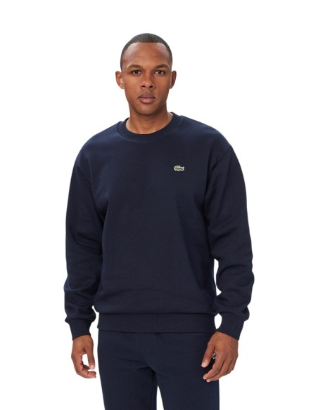 Sweat classique Lacoste bleu homme – Élégance sportive