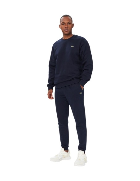 Sweat classique Lacoste bleu homme – Élégance sportive
