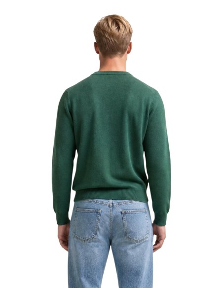 Pull maille fine Lacoste vert homme – Élégance sportive