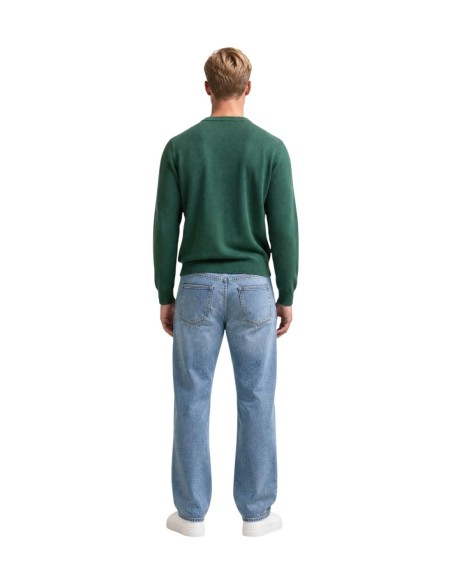 Pull maille fine Lacoste vert homme – Élégance sportive