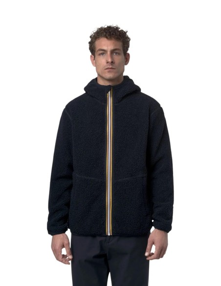 Veste sherpa K?Way bleu homme – Chaleur & protection