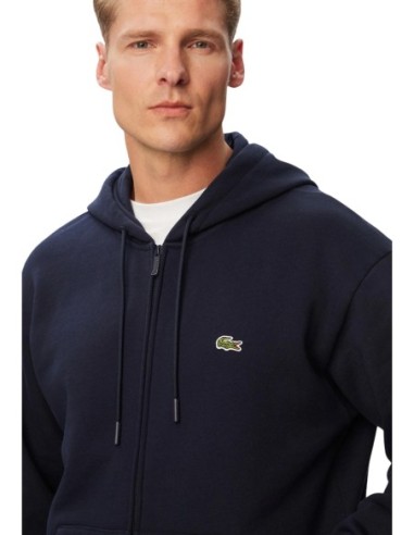 Sweat capuche Lacoste bleu homme – Style sportif
