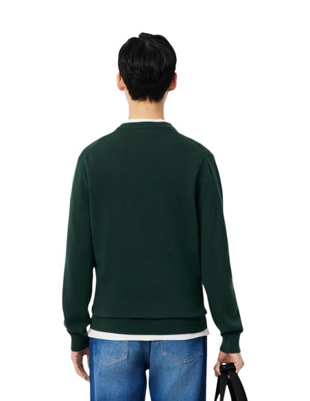 Pull Lacoste vert homme – Style intemporel