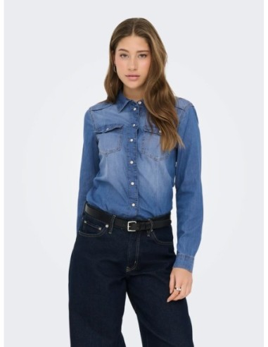 Chemise Only bleu femme – Style casual