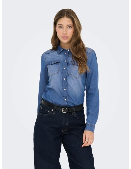 Chemise Only bleu femme – Style casual
