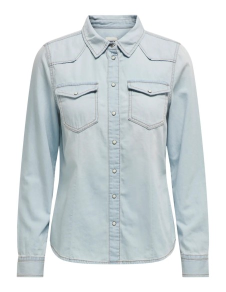 Chemise Only bleu azur femme – Style frais