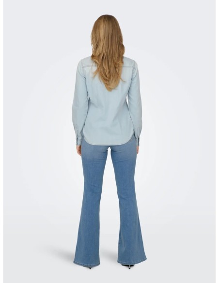 Chemise Only bleu azur femme – Style frais